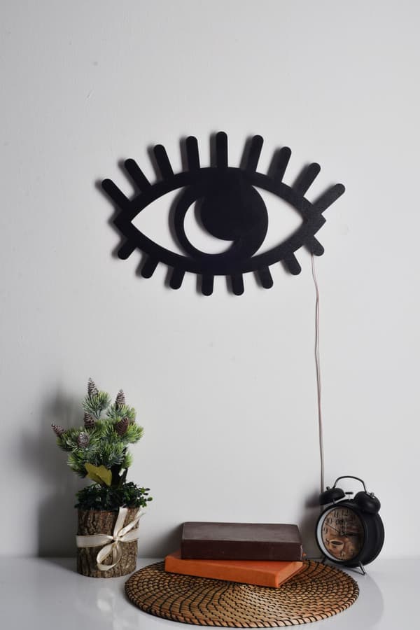 Dekorativ Led-belysning Evil Eye - Gul