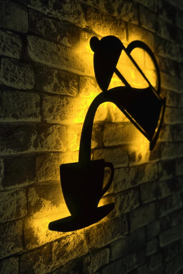 Dekorativ Led Belysning Kaffe - Gul