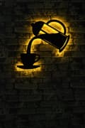 Miniatyrbillede 2 af 6: Dekorativ Led Belysning Kaffe - Gul