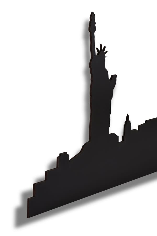 Dekorativ LED-belysning NYC Skyline - Blå