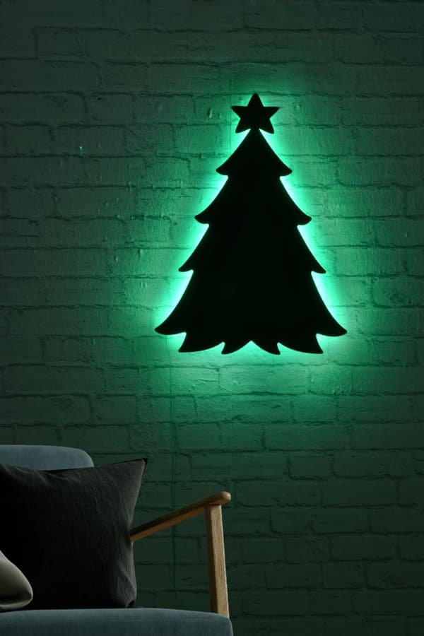 Dekorativ Led-belysning Julefuru 2 - Grønn