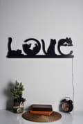 Miniatyrbillede 4 af 9: Dekorativ Led Belysning Cat Love - Rød