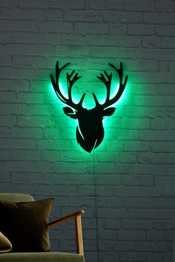 Dekorativ LED-belysning Deer 2 - Grön
