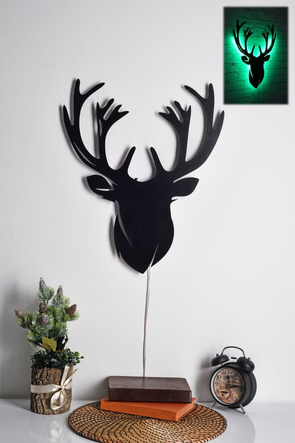 Dekorativ LED-belysning Deer 2 - Grön