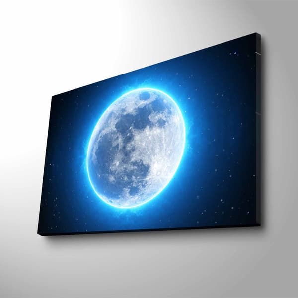 Dekorativ LED upplyst canvasmålning NASA-023