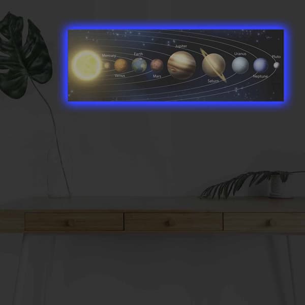 Dekorativt LED-belyst lerretsmaleri 3090NASA-021