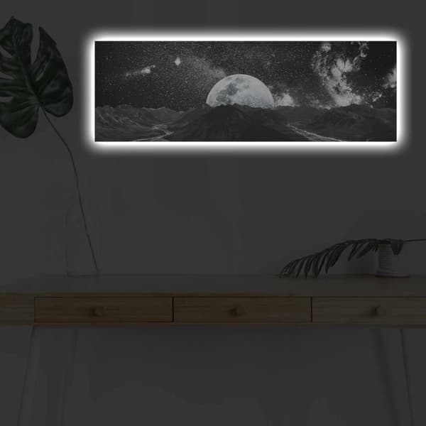 Dekorativ LED-belyst canvasmålning 3090NASA-009