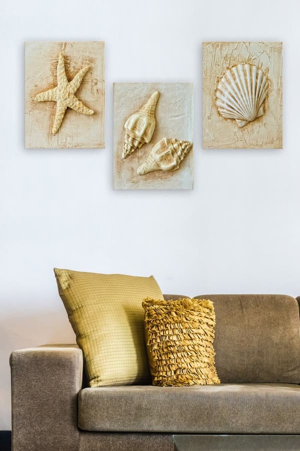Dekorativt MDF-maleri (3 stykker) MDF0097