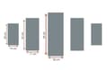 Miniatyrbilde 3 av 3: Dekorativt MDF-maleri (5 stk) ST283