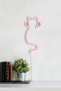 Miniatyrbillede 5 af 9: Dekorativ Plast Led Belysning Kat - Pink