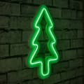 Miniatyrbilde 1 av 9: Dekorativ Plast Led Belysning Julefuru - Grønn