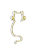 Miniatyrbillede 7 af 9: Dekorativ Plast Led Belysning Kat - Gul