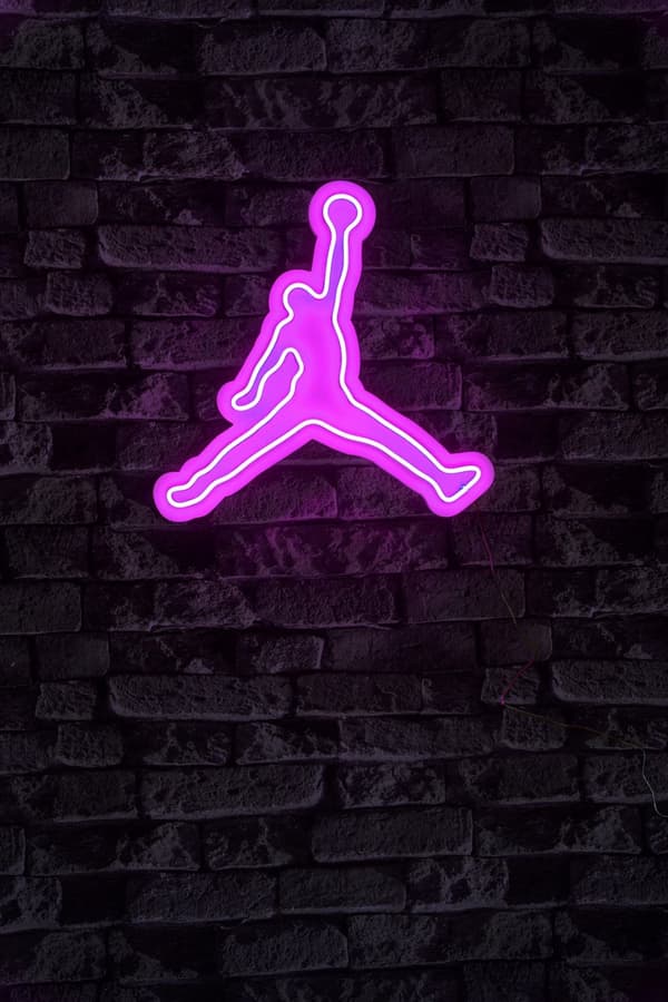 Dekorativ plast LED-belysning Basketball - Rosa