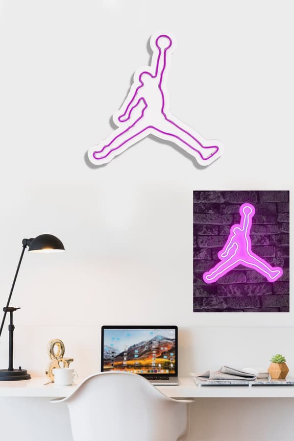 Dekorativ plast LED-belysning Basketball - Rosa