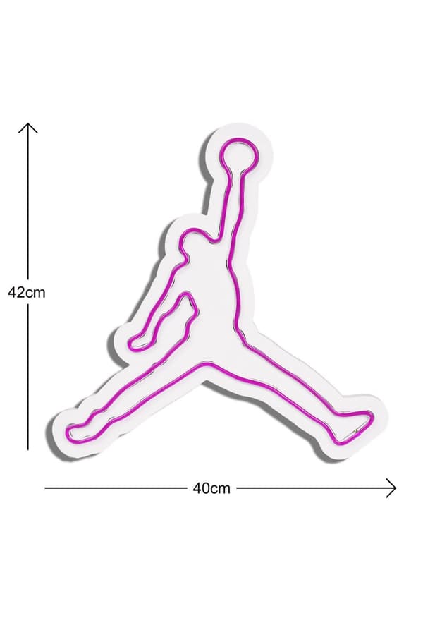 Dekorativ plast LED-belysning Basketball - Rosa