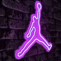 Miniatyrbilde 1 av 7: Dekorativ plast LED-belysning Basketball - Rosa