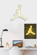 Miniatyrbilde 4 av 7: Dekorativ plast LED-belysning Basketball - Gul