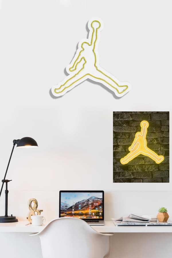 Dekorativ plast LED-belysning Basketball - Gul