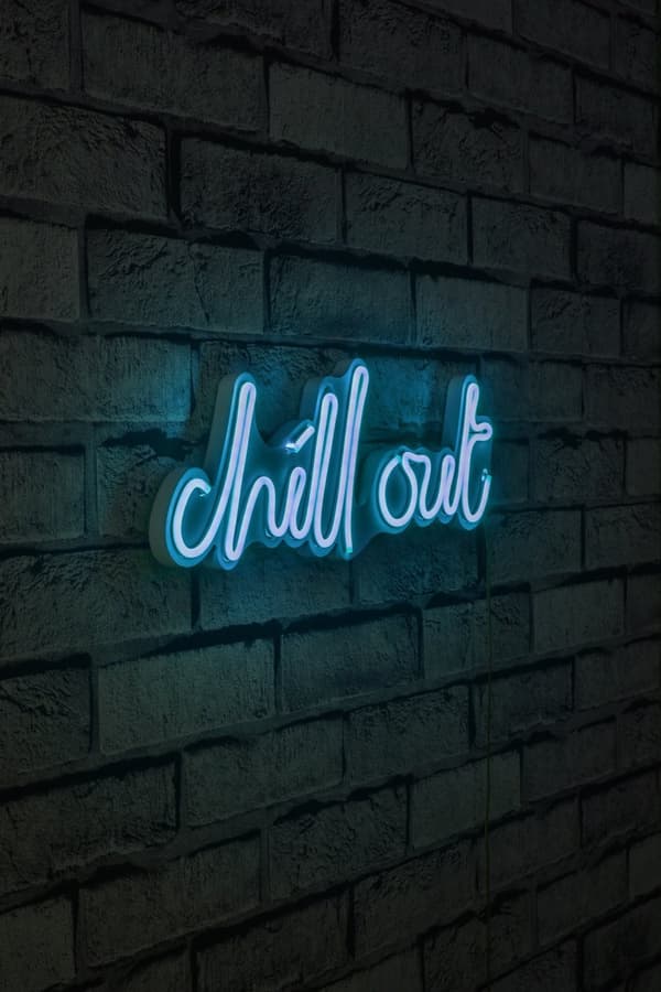 Dekorativ plast LED-belysning Chill Out - Blå