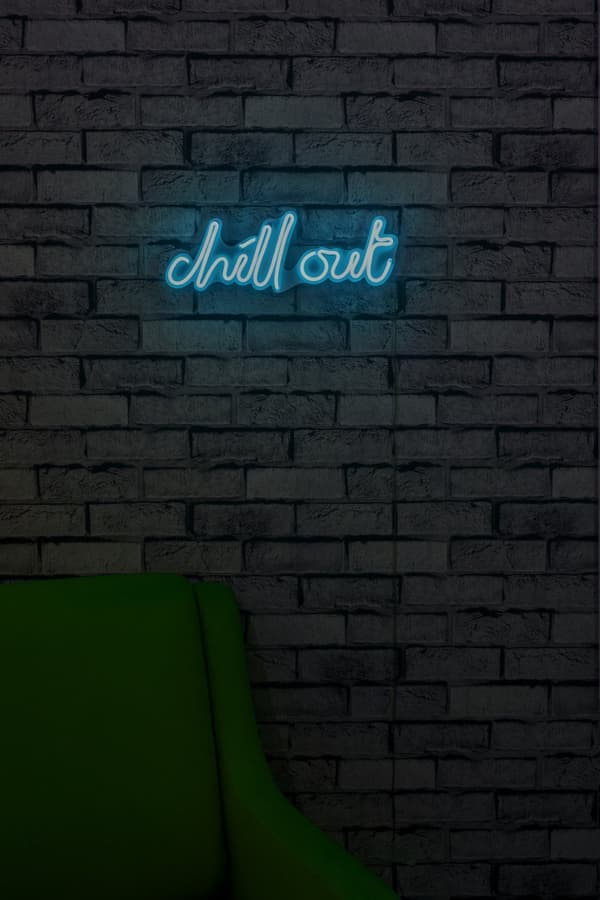 Dekorativ plast LED-belysning Chill Out - Blå