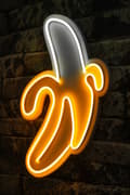 Miniatyrbild 1 av 8: Dekorativ Plast Led Belysning Banan - Gul Vit
