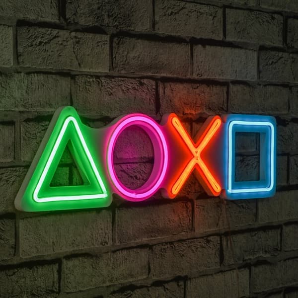 Koristeellinen muovinen Led-valaistus Play Station - monivärinen