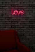 Miniatyrbild 4 av 9: Dekorativ Plast Led Belysning Love - Rosa