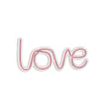Miniatyrbild 7 av 9: Dekorativ Plast Led Belysning Love - Rosa
