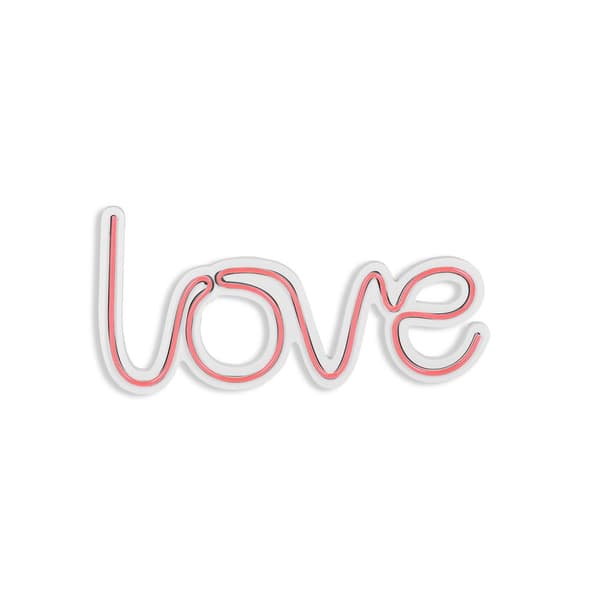 Dekorativ Plast Led Belysning Love - Rosa