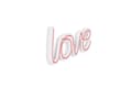 Miniatyrbild 8 av 9: Dekorativ Plast Led Belysning Love - Rosa