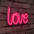 Miniatyrbild 1 av 9: Dekorativ Plast Led Belysning Love - Rosa