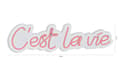 Miniatyrbild 8 av 9: Dekorativ Plast Led-belysning C'est La Vie - Rosa