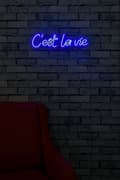 Miniatyrbillede 3 af 9: Dekorativ Plast Led Belysning C'est La Vie - Blå