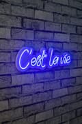 Miniatyrbillede 2 af 9: Dekorativ Plast Led Belysning C'est La Vie - Blå