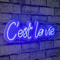 Miniatyrbillede 1 af 9: Dekorativ Plast Led Belysning C'est La Vie - Blå