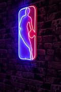 Miniatyrbilde 2 av 8: Dekorativ plast LED-belysning Logoen Jerry West - Flerfarget