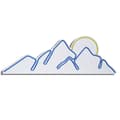 Miniatyrbild 5 av 7: Dekorativ Plast Led Belysning Mountain - Blå - Gul
