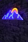Miniatyrbild 2 av 7: Dekorativ Plast Led Belysning Mountain - Blå - Gul
