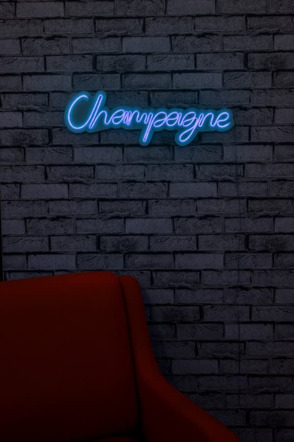 Dekorativ Plast Led-belysning Champagne - Blå