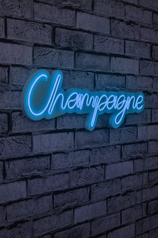 Dekorativ Plast Led-belysning Champagne - Blå