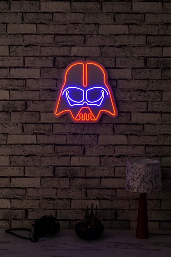 Dekorativ Plast Led Belysning Darth Vader - Rød Blå