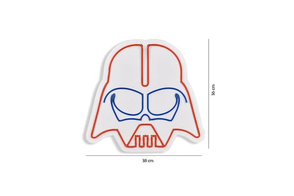 Dekorativ Plast Led Belysning Darth Vader - Rød Blå