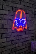 Miniatyrbillede 2 af 9: Dekorativ Plast Led Belysning Darth Vader - Rød Blå