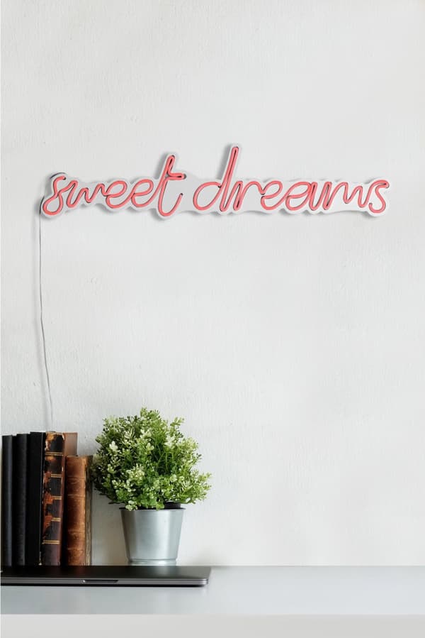 Dekorativ Plast Led-belysning Sweet Dreams - Rosa
