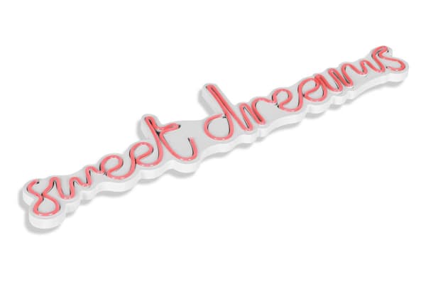 Dekorativ Plast Led-belysning Sweet Dreams - Rosa