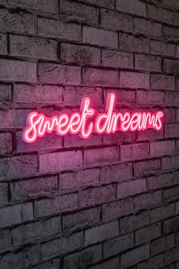 Dekorativ Plast Led-belysning Sweet Dreams - Rosa