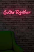 Miniatyrbilde 3 av 9: Dekorativ plast LED-belysning Better Together - Rosa