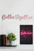 Miniatyrbilde 4 av 9: Dekorativ plast LED-belysning Better Together - Rosa