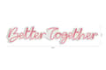 Miniatyrbilde 9 av 9: Dekorativ plast LED-belysning Better Together - Rosa