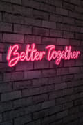 Miniatyrbilde 2 av 9: Dekorativ plast LED-belysning Better Together - Rosa